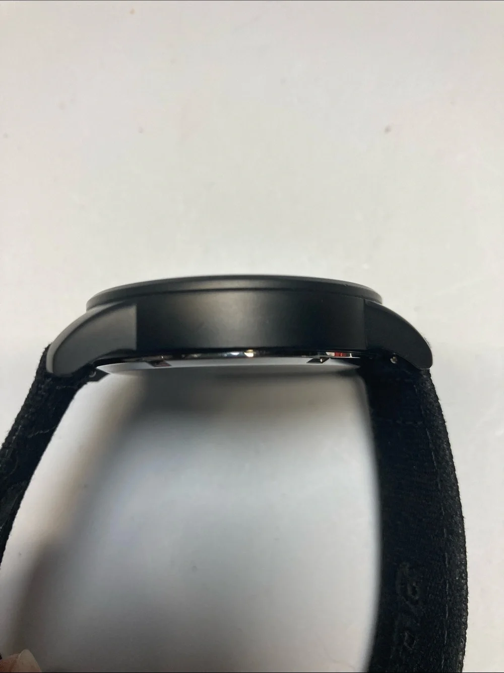 Citizen E101-S064783, eco drive, Blacked out Dial, Black Barton Canvas Strap